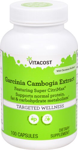 Vitacost Garcinia Cambogia with Chromium Picolinate Featuring Super CitriMax® -- 100 Capsules