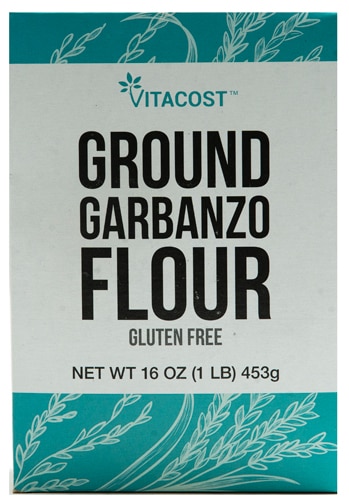 Vitacost Ground Garbanzo Flour - Gluten Free -- 16 oz (1 Lb) 453g