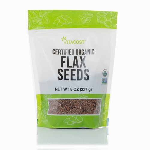 Vitacost Kosher Non-GMO Certified Organic Flax Seeds