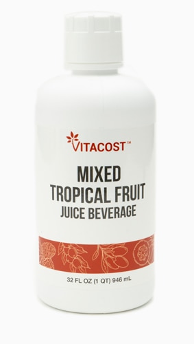 Vitacost Mixed Tropical Fruit Juice Beverage -- 32 fl oz (1 QT) 946 mL