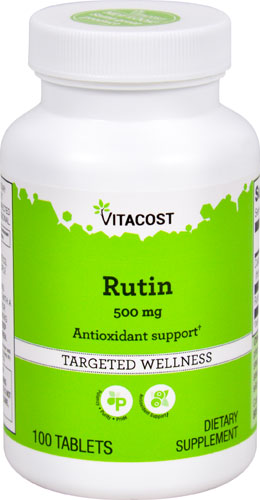 Vitacost Rutin -- 500 mg - 100 Tablets