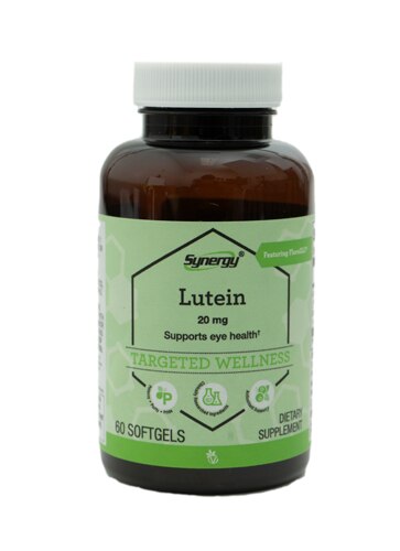 Vitacost Synergy Lutein with Zeaxanthin Featuring FloraGLO® Lutein -- 20 mg - 60 Softgels