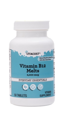 Vitacost Vitamin B12 Melts Raspberry-Peach