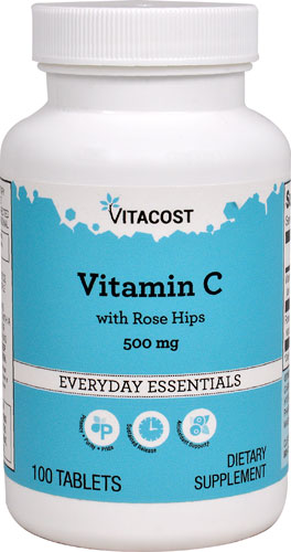 Vitacost Vitamin C With Rose Hips 500 Mg 100 Tablets