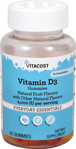 Vitacost Vitamin D3 Gummies For Adults 2000 Iu 60 Gummies