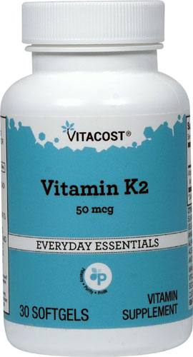 Vitacost Vitamin K2 featuring MenaQ7® -- 50 mcg - 30 Softgels