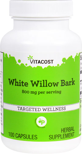Vitacost White Willow Bark -- 800 mg per serving - 100 Capsules