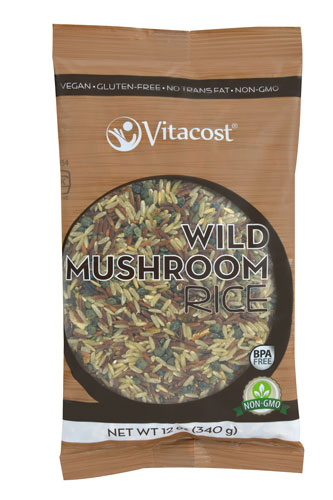 Vitacost Wild Mushroom Rice with French Green Lentils - Gluten Free and Non-GMO -- 12 oz (340 g)