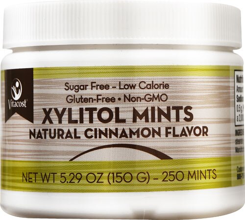 Vitacost Xylitol Mints Cinnamon -- 250 Mints