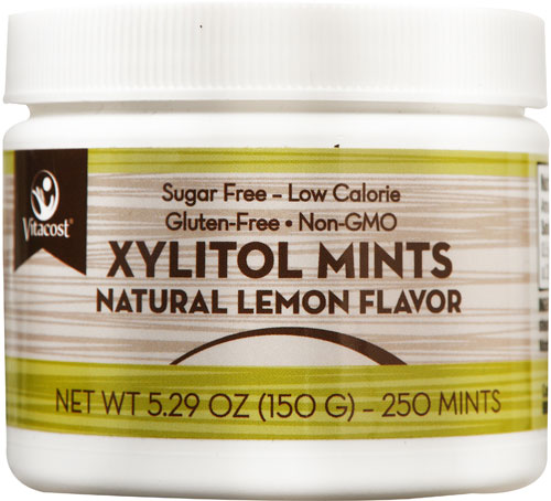 Vitacost Xylitol Mints Lemon -- 250 Mints