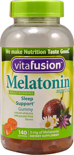 Vitafusion Melatonin Gummies White Tea with Passion Fruit -- 3 mg - 140 Gummies
