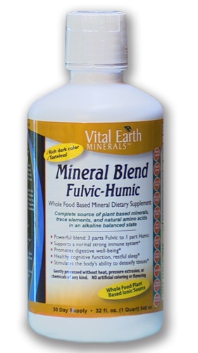 Vital Earth Minerals Fulvic-Humic Mineral Blend -- 32 fl oz