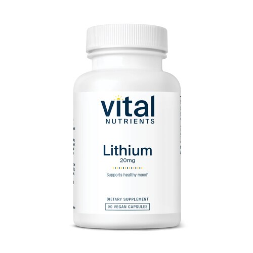 Vital Nutrients Lithium -- 20 mg - 90 Vegetarian Capsules