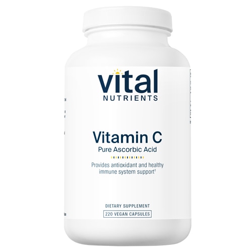 Vital Nutrients Vitamin C -- 2000 mg - 220 Vegan Capsules