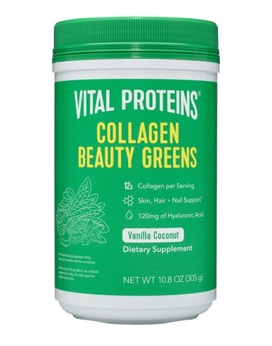 Vital Proteins Collagen Beauty Greens Bovine Vanilla Coconut -- 10.2 oz