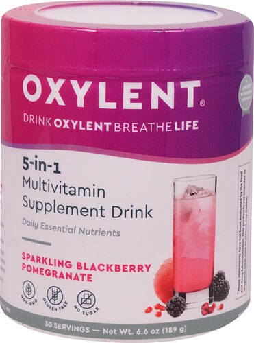 Vitalah Oxylent Daily Multivitamin Drink Canister Sparkling Blackberry Pomegranate -- 30 Servings