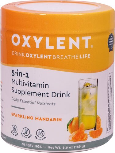 Vitalah Oxylent Daily Multivitamin Drink Canister Sparkling Mandarin -- 30 Servings