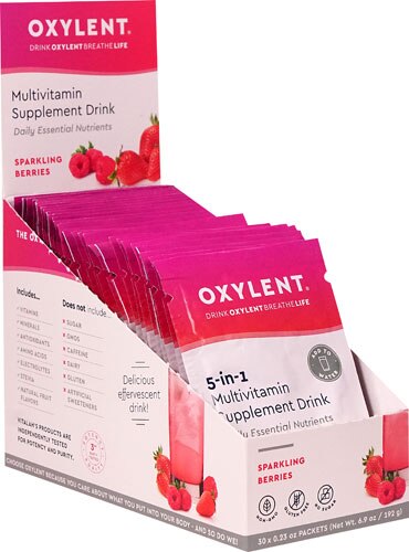 Vitalah Oxylent Daily Multivitamin Drink Sparkling Berries -- 30 Packets