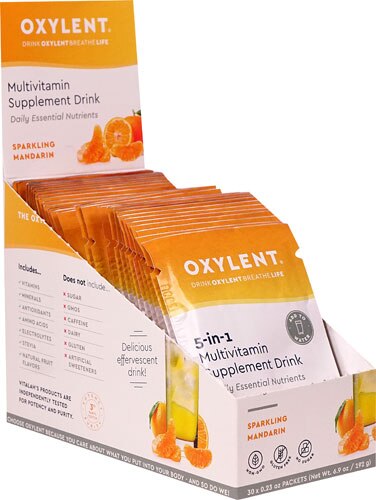 Vitalah Oxylent Daily Multivitamin Drink Sparkling Mandarin -- 30 Packets