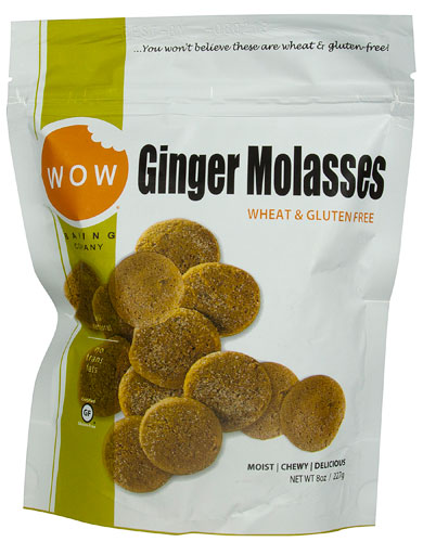WOW Baking Company Cookies Gluten Free Ginger Molasses -- 8 oz