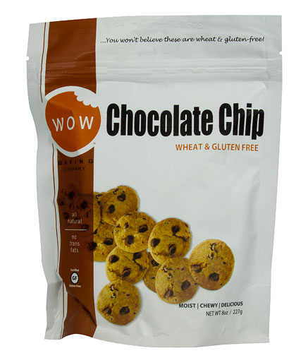 WOW Baking Company Gluten Free All Natural Cookies Chocolate Chip -- 8 oz