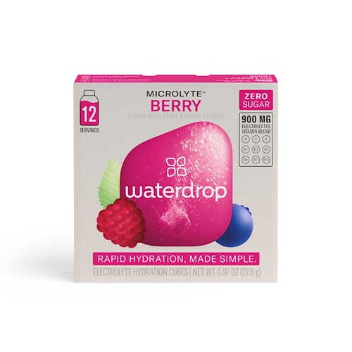 Waterdrop Microlyte Rapid Hydration Cubes Berry