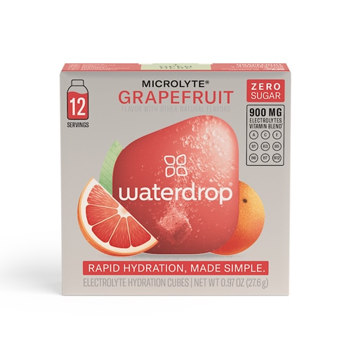 Waterdrop Microlyte Rapid Hydration Cubes Grapefruit