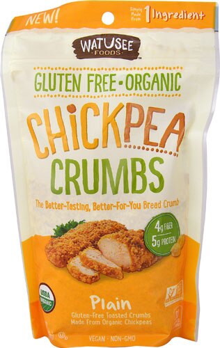 Watusee Foods Organic Chickpea Crumbs Gluten Free Plain -- 7 oz