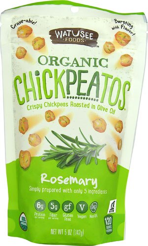 Watusee Foods Organic Chickpeatos™ Snack Gluten Free Rosemary -- 5 oz