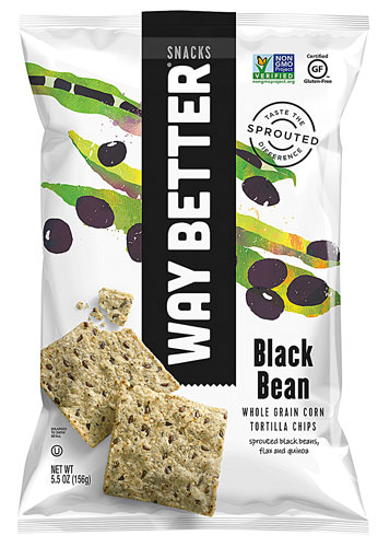 Way Better Snacks Gluten Free Non-GMO Tortilla Chips Beyond Black Bean -- 5.5 oz