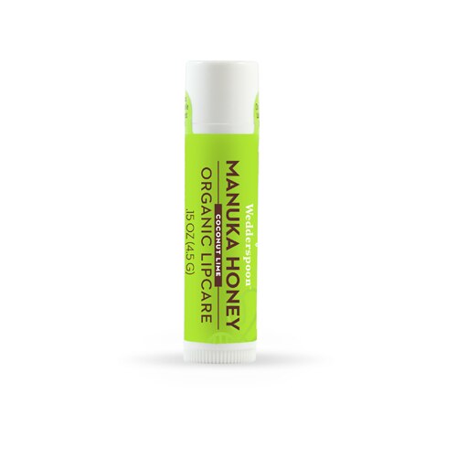 Wedderspoon Organic Lipcare Coconut Lime with Manuka Honey Lip Balm -- 1 Lip Balm