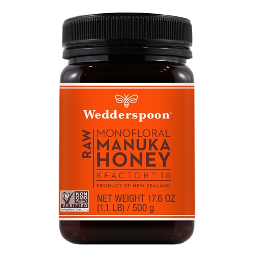 Wedderspoon Raw Manuka Honey KFactor™16 -- 17.6 oz