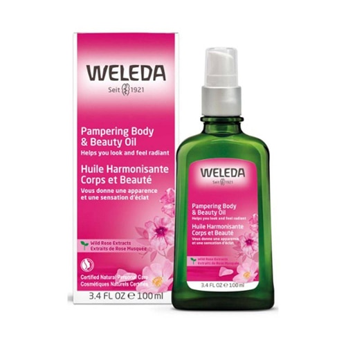 Weleda Pampering Body & Beauty Oil Wild Rose -- 3.4 fl oz