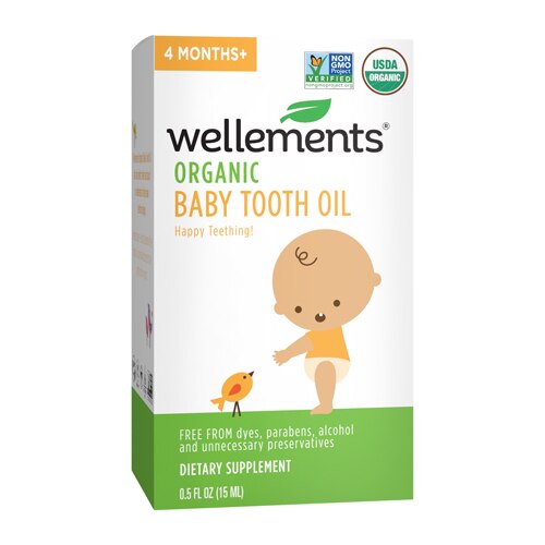 Wellements Organic Tooth Oil -- 0.5 oz