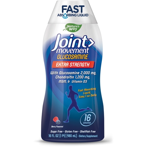 Wellesse Joint Movement® Glucosamine Extra Strength Liquid Berry -- 16 fl oz