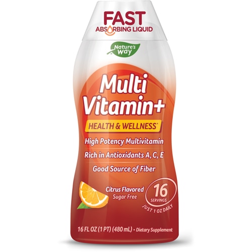 Wellesse Liquid Multi-Vitamin Plus Citrus -- 16 fl oz