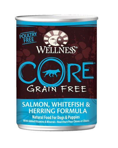 Wellness Core® Canned Dog Food Grain Free Salmon Whitefish &amp; Herring Formula -- 12.5 oz