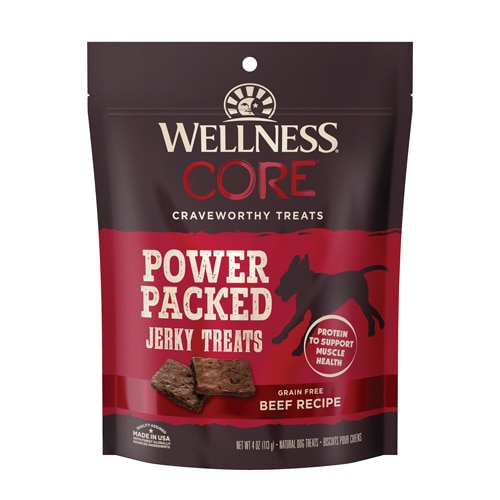 Wellness Core Dog Jerky Treats Power Packed Beef Recipe