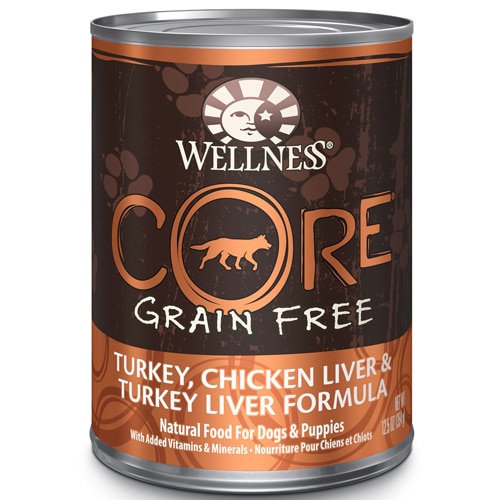 Wellness Core Wet Dog Food Grain Free Turkey Chicken Liver & Turkey Liver