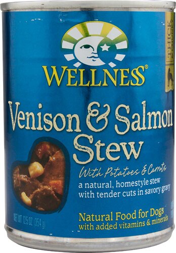 Wellness Canned Dog Food Venison and Salmon Stew with Potatoes and Carrots -- 12.5 oz