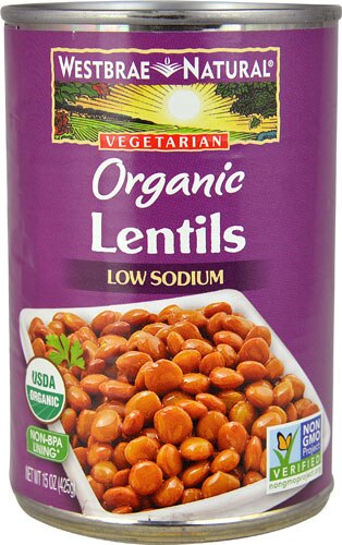 Westbrae Natural Organic Lentils Vegetarian -- 15 oz