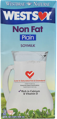 Westsoy Non Fat Soy Milk Plain -- 32 fl oz