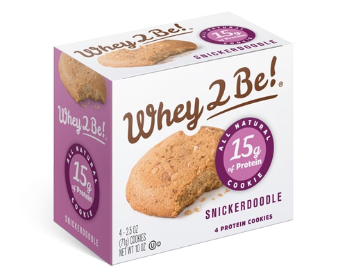 Whey 2 Be! Protein Cookie Snickerdoodle -- 4 Cookies