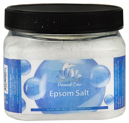 White Egret Personal Care Epsom Salt Unscented -- 16 oz