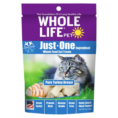 Whole Life Pet Just One™ Ingredient Whole Food Cat Treats Pure Turkey Breast