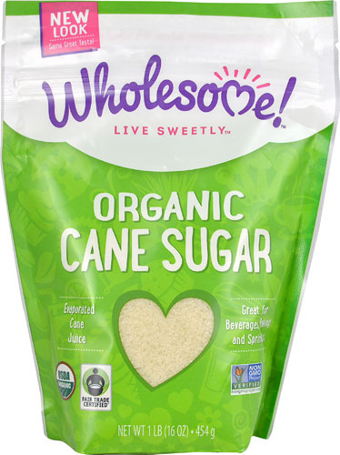 Wholesome Sweeteners Organic Cane Sugar -- 1 lb
