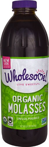 Wholesome Sweeteners Organic Molasses Unsulphured -- 32 fl oz