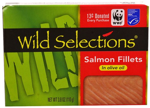 Wild Selections Salmon Fillets in Olive Oil -- 3.8 oz