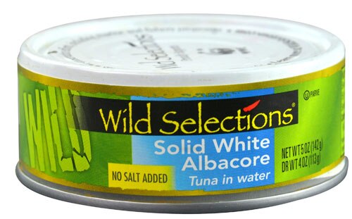 Wild Selections Solid White Albacore Tuna In Water No Salt Added -- 5 oz