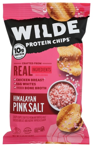 Wilde Gluten Free Protein Chips Himalayan Pink Salt & Chicken -- 2.05 oz -  Vitacost